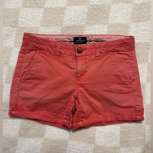 Pink American Eagle Midi Shorts